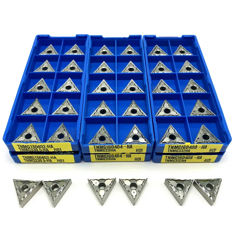 TNMG 160402   TNMG 160404   TNMG 160408   HA H01 Tornio CNC Inserti in alluminio Inserto per tornitura di alta qualità Lavorazione del legno in rame e alluminio
