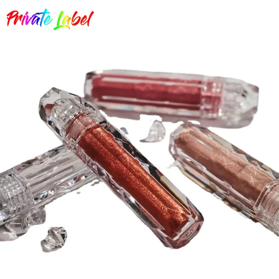 

Private Label 6colors Clear Tube Liquid Eyeshadow High Pigmented Long Lasting Glitter Easy To Apply Moisturizing Shiny Makeup