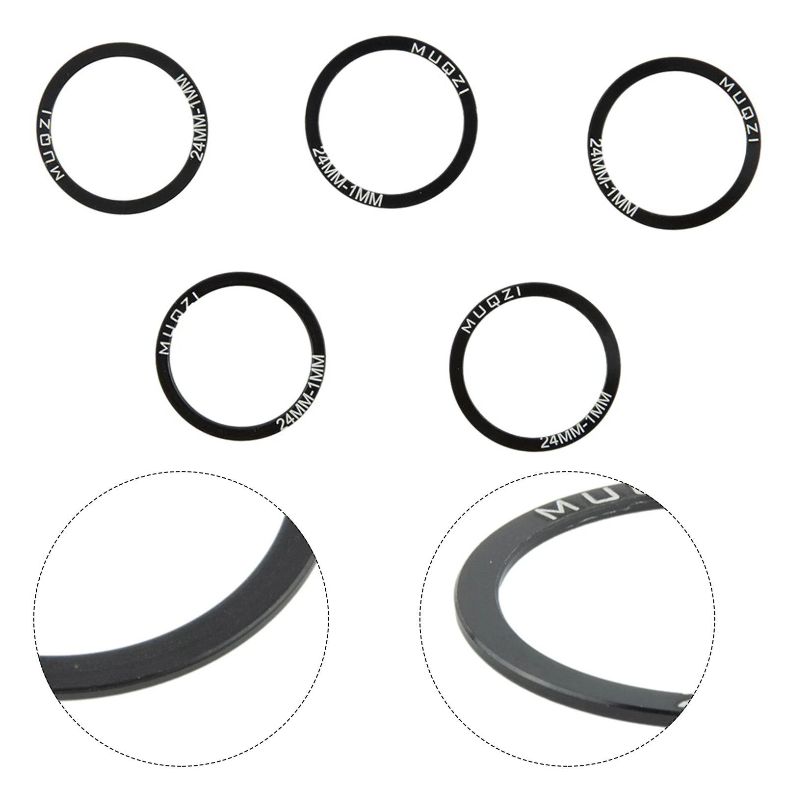 Bicycle Bottom Bracket Washers Set of 5 for Compatibility with Various Cranksets Including Models Like BB86 & PF30