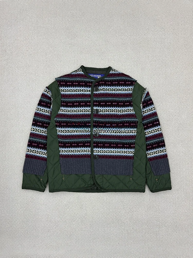 

Junya Watanabe Knitted Sweater Jaet Inner Thor's Extra Fire Deer Couple Internet Famous Warm Stand Thi Winter Coat