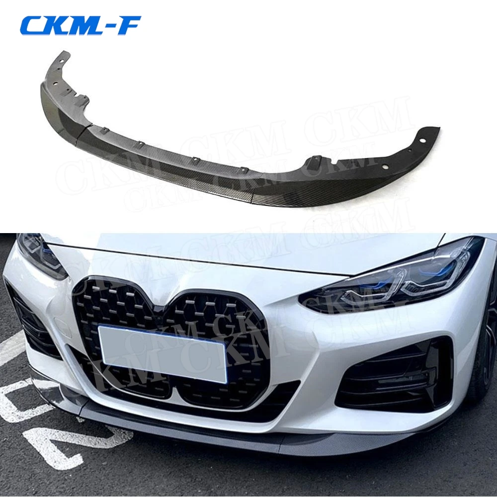 

Front Bumper Lip Spoiler Splitters For BMW G22 G23 M Sport 2020+ Car Bumper Chin Carbon Fiber Styling Bodykits Accessories