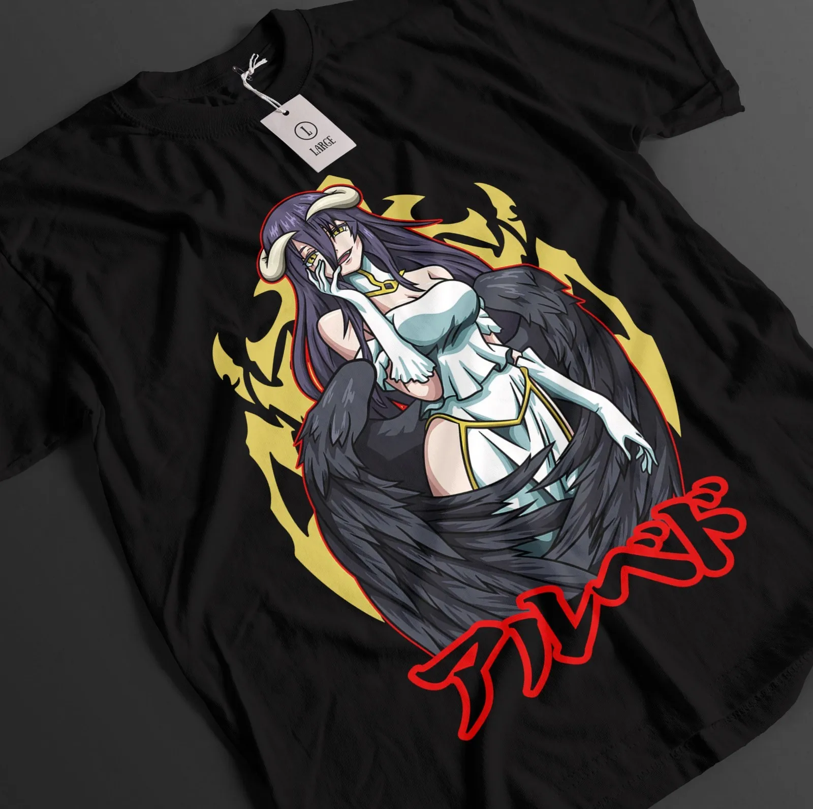 Overlord Shirt Albedo Tshirt Ainz T-Shirt Shalltear Top Demiurge Sebas Anime Tee