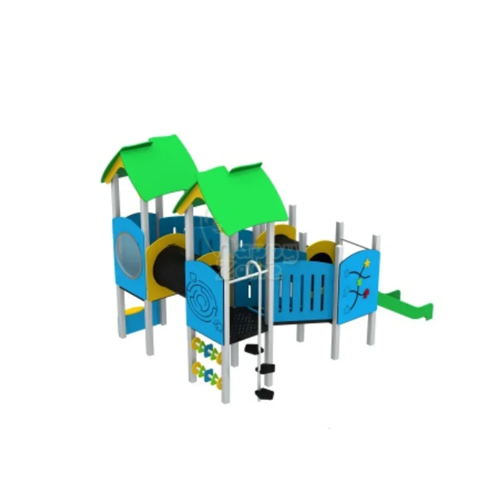 Conjunto de playground ao ar livre para crianças do jardim de infância, placa pe, parque de diversões, grande slide para crianças, jogo ao ar livre