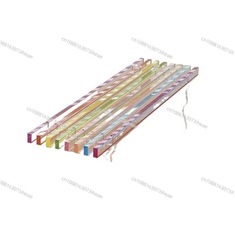 

New Creative Rainbow Bench Home Door Shoe Changing Stool Clothing Store Acrylic Chair