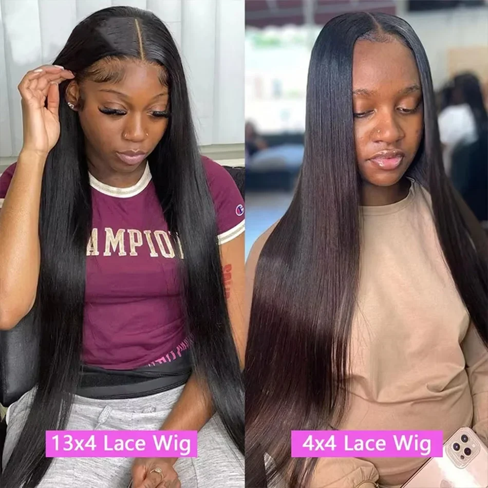 

30 40Inch Bone Straight 13x6 Lace Front Wigs Human Hair Brazilian Glueless Wig Human Hair Black Transparent Hd Lace Frontal Wigs