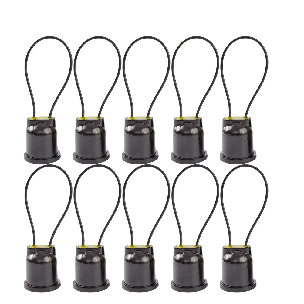 

10Pcs Waterproof E27 Lamp Holder Heavy Duty Light Base for Stable Bulb Connection Ideal for Home Bar Cafe Decoration