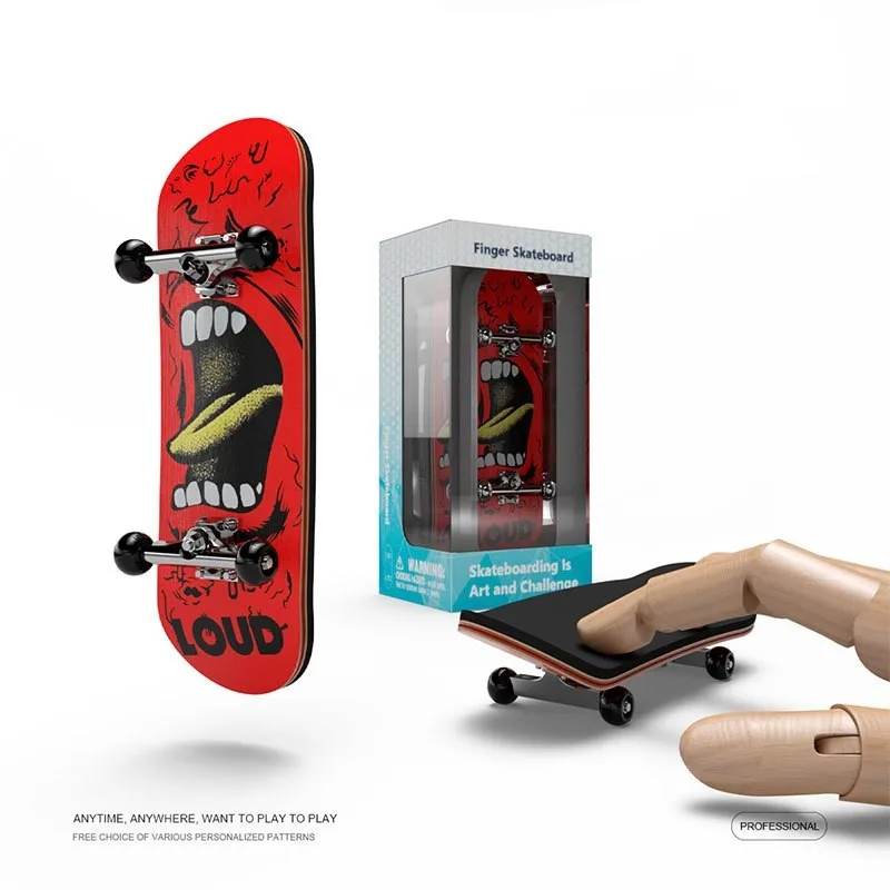 Tastiera in legno tastiera Set Finger Scooter Finger Skate Board legno d'acero novità giocattolo Mini Skateboard giocattoli per bambini per ragazzi