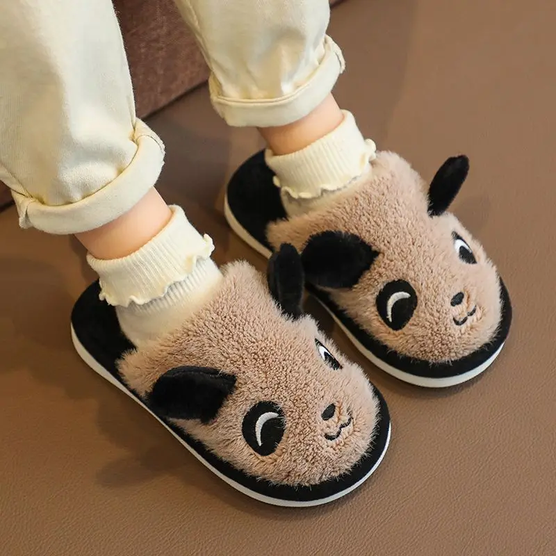 

Children's Cotton Slippers Non Slip Indoor Home Shoes for Boys Girls Warm Winter Footwear for Toddlers Big Kids Autumn Winter