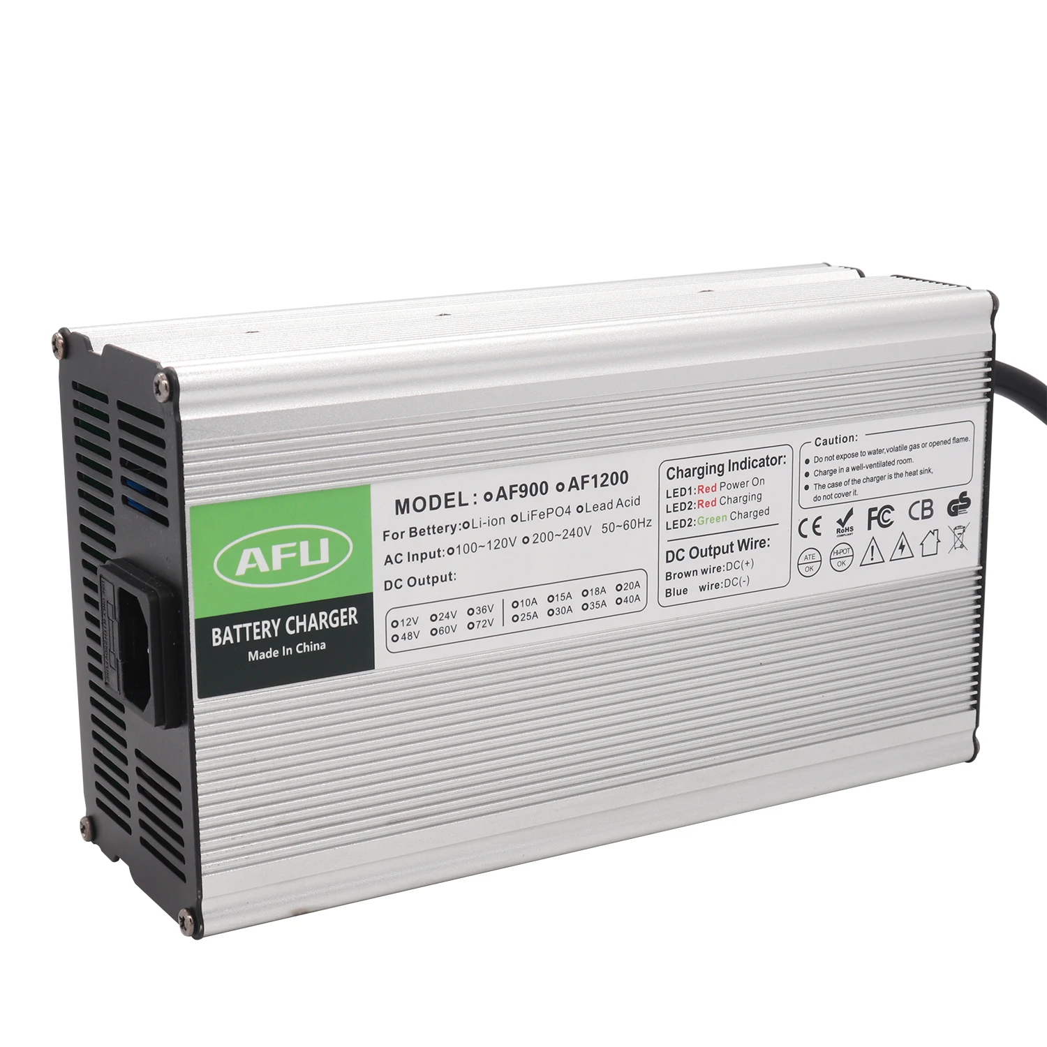 Cargador de batería LiFePO4 de 29,2 V, 22A, carcasa de aluminio Usd para batería LiFePO4 de 8S, 24V, 25,6 V, cargador rápido inteligente