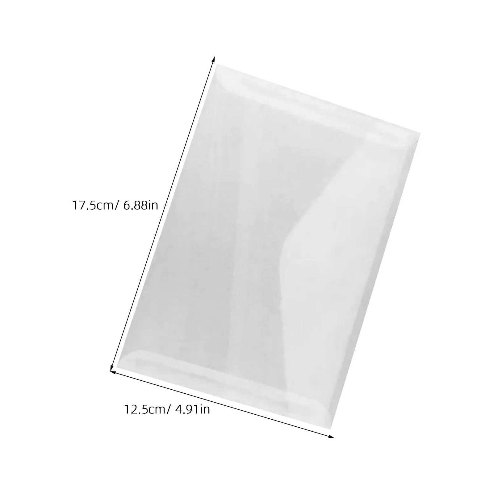 50Pcs 12.5x17.5cm Translucent Paper Invitation Envelope Multifunctional Wedding Card Security Tinted Envelope