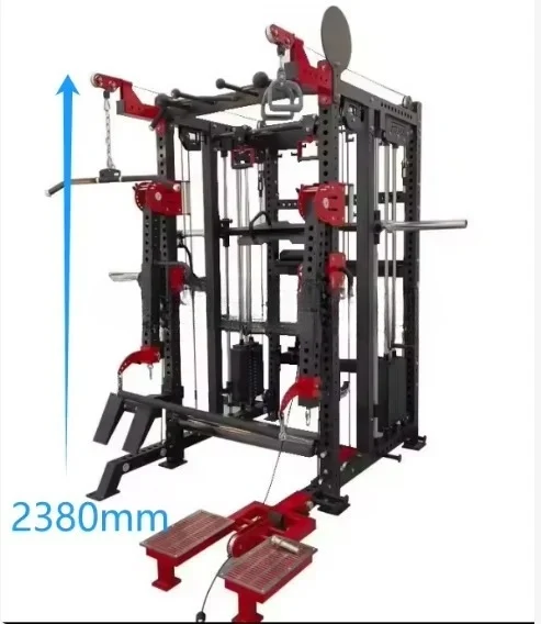 Huishoudelijke commerciële bankdrukken Squat Rack Smith Machine Geïntegreerde trainer Bird Gantry Frame Multi-combinatieapparatuur