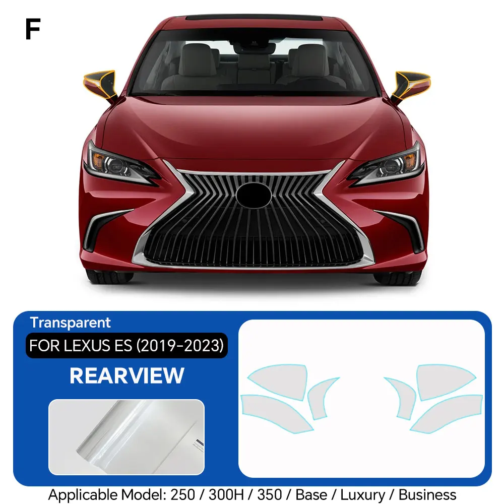 For Lexus ES 250 300H 350 2019-2023 PPF TPU Clear Headlight Car Paint Protection Film PPF Pre Cut Accessories Transparent