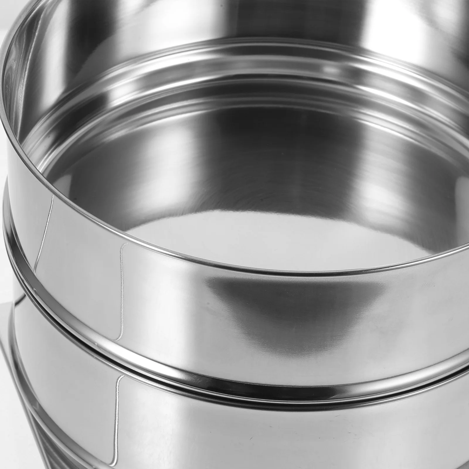 

Stainless Steel Steamer Insert Pans Stackable For Rice Cooker Multi Layer Steaming Baskets Odor Resistant With