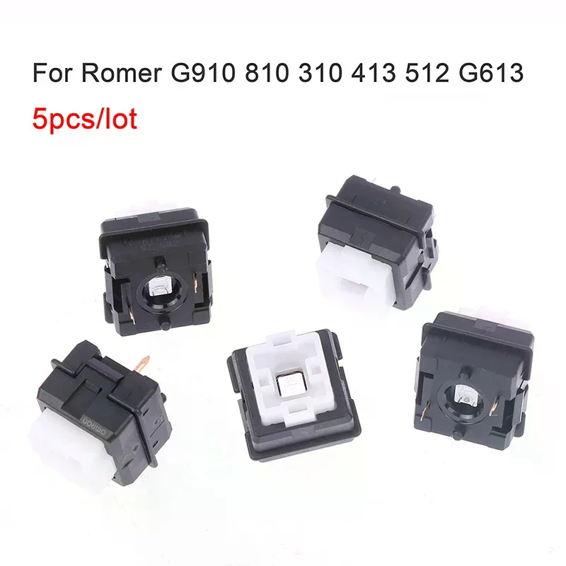 5pc Electronic Replacement Part Romer-g Switch Mechanical Keyboard Shaft Change Black For Electronic Device Repair Durable