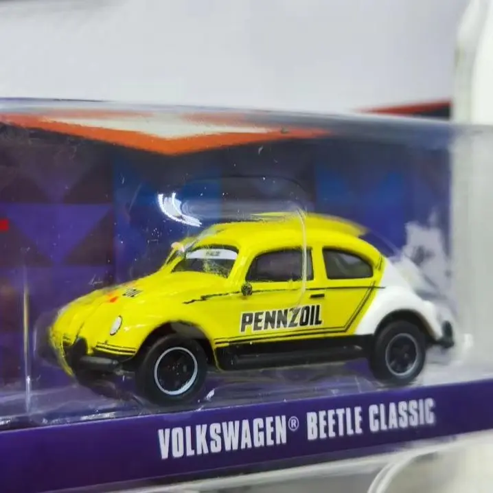 

1：64 V-Dub Series 16- Classic Volkswagen Beetle Pennzoil Racing Advanced Car Model Collectibles