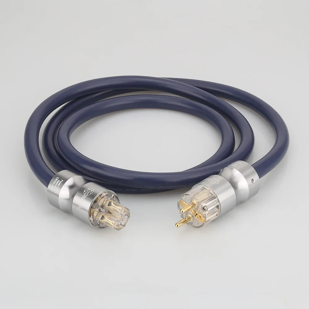 P101 하이 엔드 7N 구리 SCHUKO 전원 케이블 DVD CD AMP 전력선 용 금도금 EU 플러그 hifi 케이블