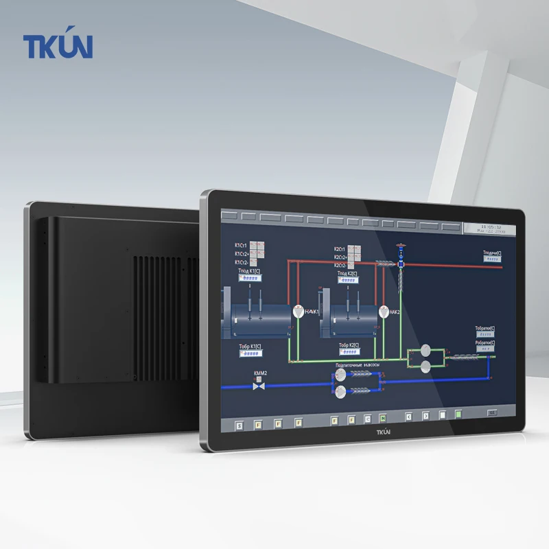 J6412/I3/I5/I7 Capacitive 21.5 Inch Industrial Touch Panel PC All-In-One SSD LCD Display Computer With Multi-Point Touch Screen