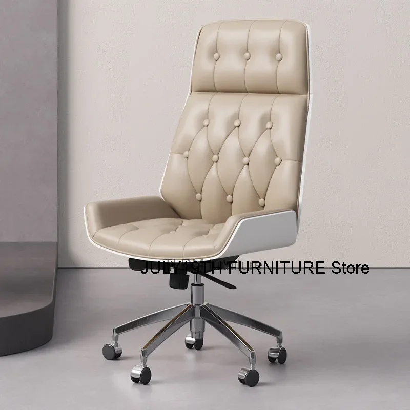 Modern Mobile Office Chair Simple Comfy Lounge Meditation High Back Nordic Computer Chair Swivel Chaise De Bureaux Furniture