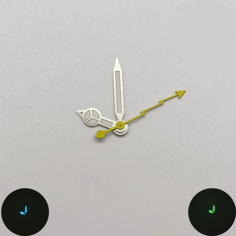 For NH35/NH36 watch hands watch modification accessories standard hands with colored lightning needles strong green ice blue
