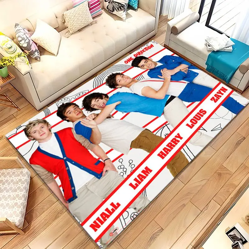 1D One D-Direction Boy Band Soft Non-Slip Large Area Rug for Living Room,Bedroom Playroom Carpet Mat for Sofa,Home Decor Gift