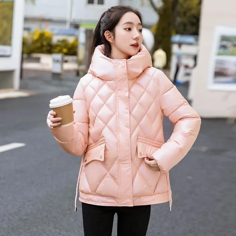 Women Down Cotton Jacket New Winter Coat Korean Thick Warm Parkas Overcoat Female Cotton Padded Jacket Hooded Ladies Outwear