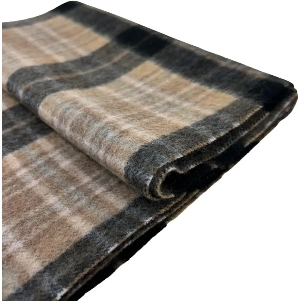 وشاح ترتان منقوش من الكشمير بنسبة 100% للرجال - إكسسوار كشمير فاخر مصنوع من الاسكتلندي