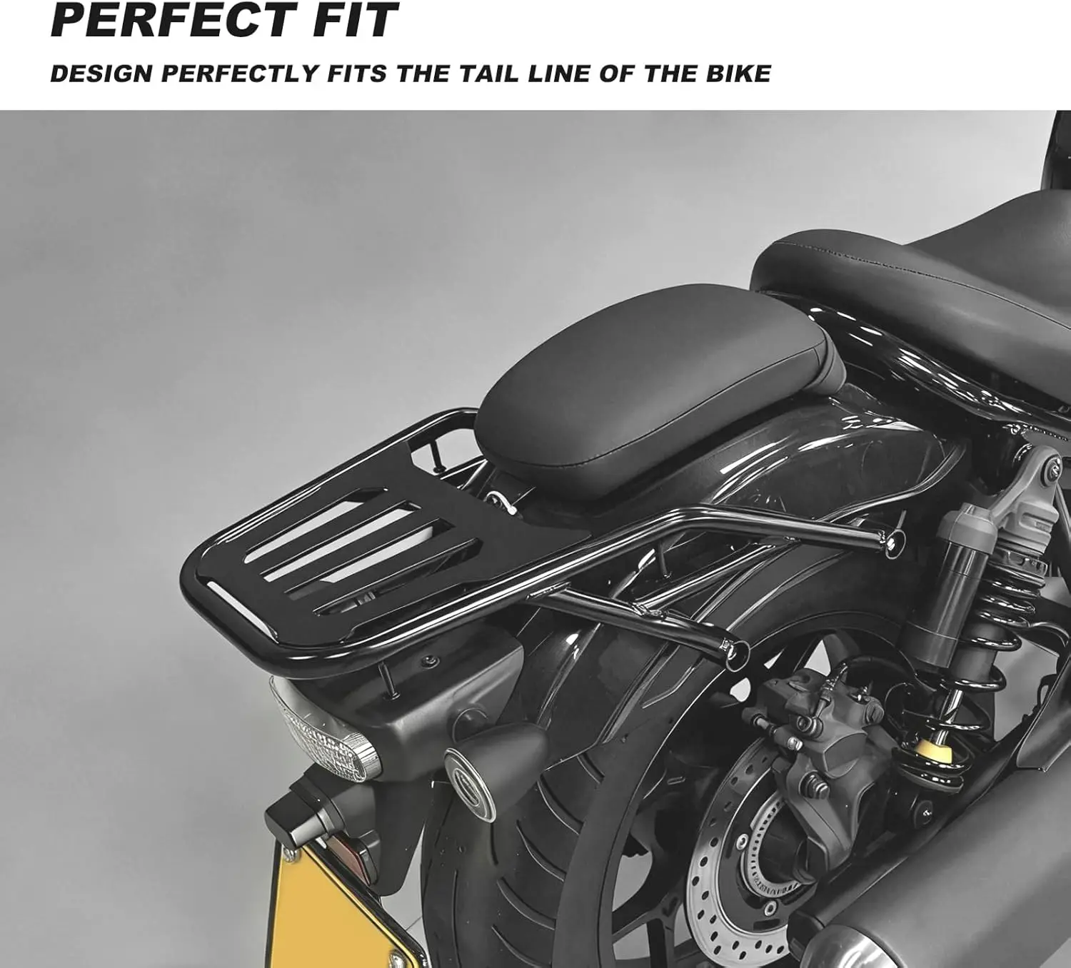 Motorcycle Rear Carrier Passenger Rack Luggage Rack Compatible with Honda Rebel CMX 1100 REBEL1100 2021 2022 2023 2024 2025
