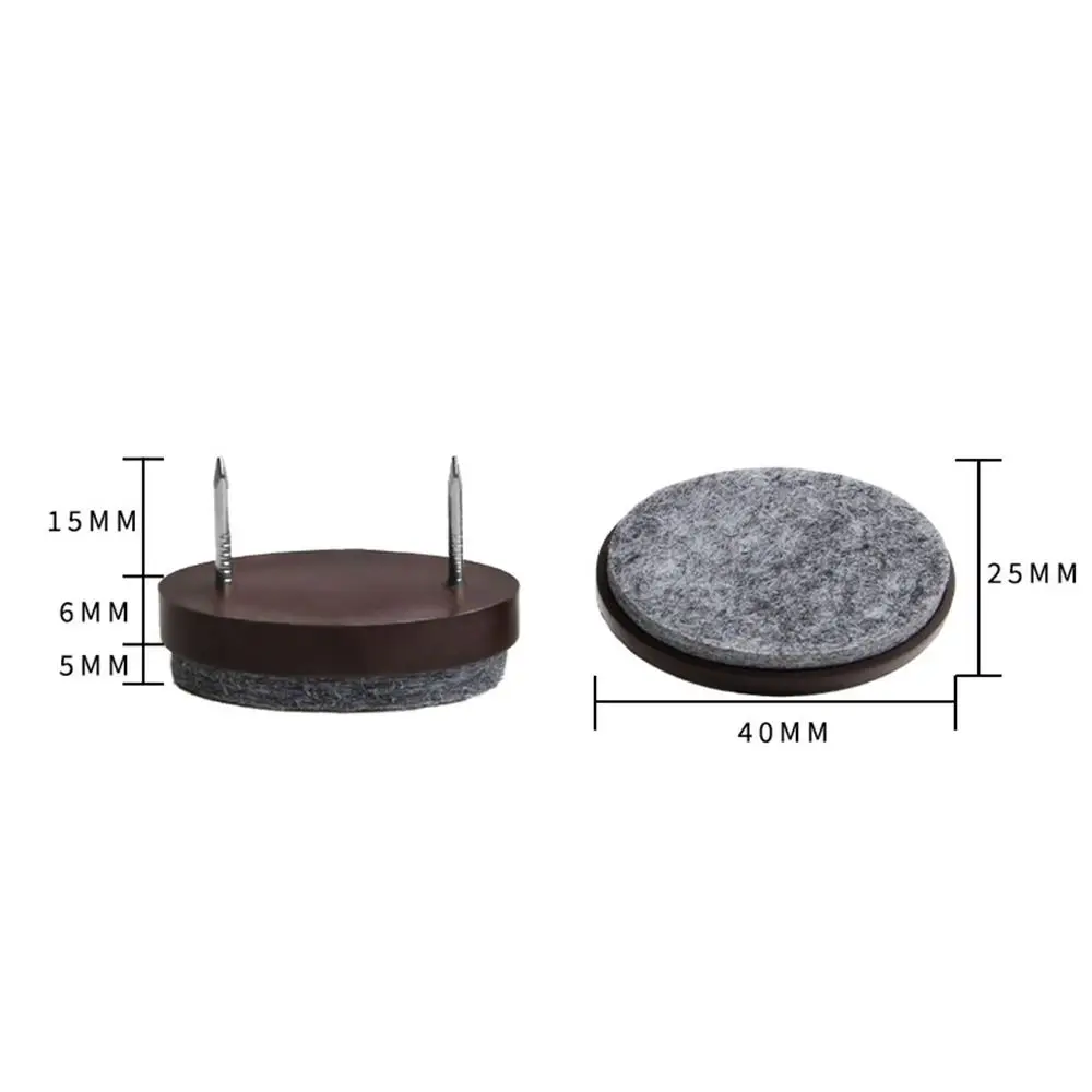 10pcs/set Furniture Accessory Simple DIY Felt Pads Non-slip Thicken Sofa Foot Nail Moisture-proof Felt Scratch Protector Mat