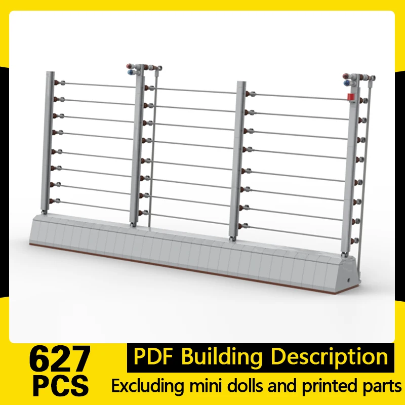 Popular Movie Model MOC Building Bricks High-Voltage Protective Fence Modular Technology Gift Holiday Assemble Children Toy Suit