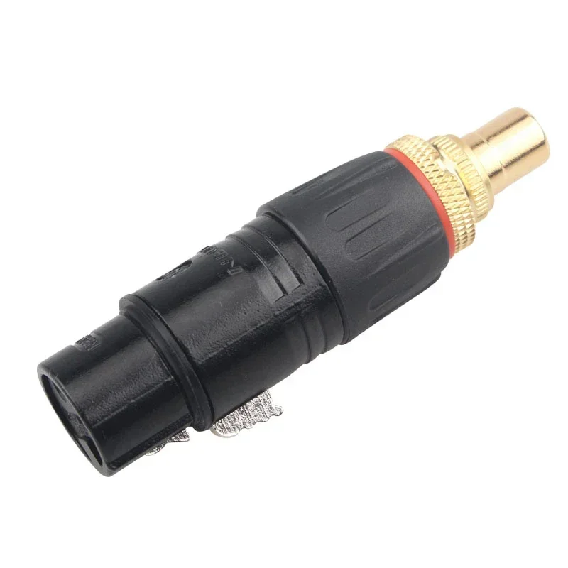 Conector de audio de alta fidelidad RCA a XLR macho hembra enchufes conectores chapados en oro