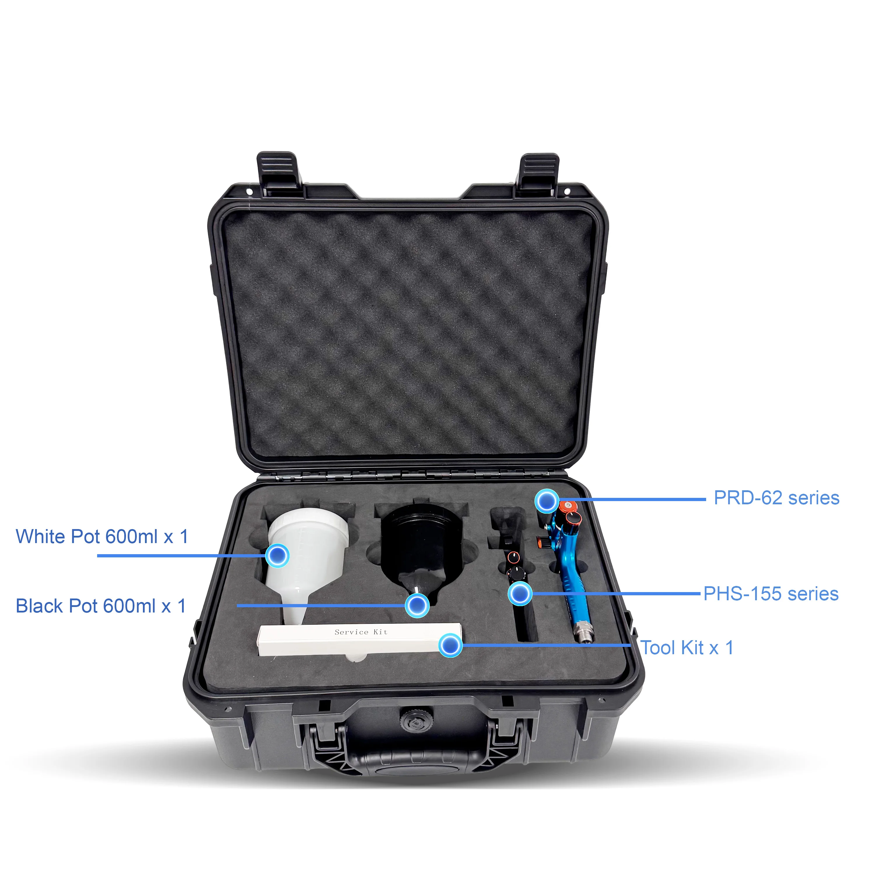 Original PORPHIS Professional-Grade Spray Gun Kit PRD-71and PHS-155series Furniture&Car Painting for all-levels of Spray Painter