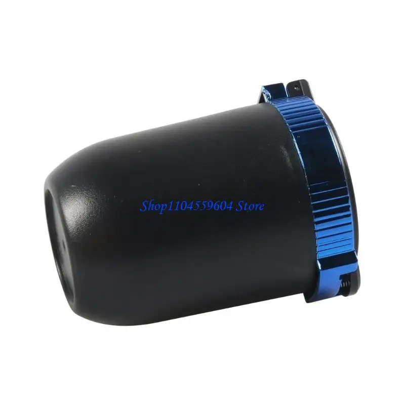 

12QM ABS Car Ashtray Portable Smokeless Mini Ashtray with LED Blue Light for Vehicle