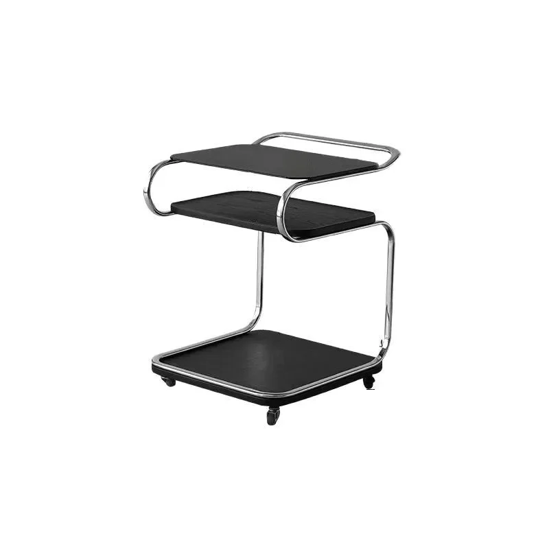 Medieval dining car rack, coffee table light luxury high-end side table, coffee table movable