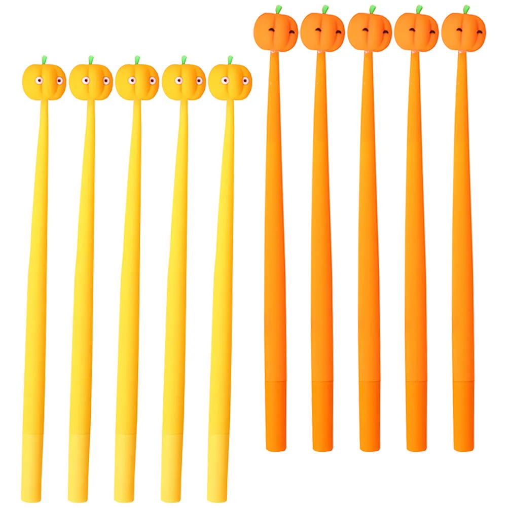 10Pcs Pumpkin Gel Pens Creative Portable Writing Pen Pen for Students Office School Supplies Multipurpose