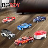 BGTOY 4WD RC Car 1:64 Mini 2.4G Remote Control Car Third Gear Speed Alloy Shell With LED Light For Boy Toys Kids Christmas Gifts