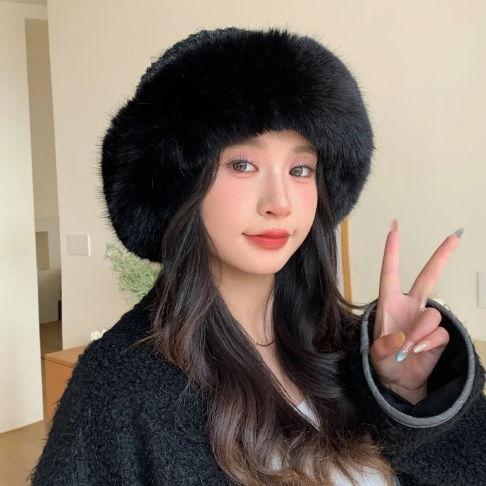 

Trendy Versatile Winter Hat Thickened Warm Knit Hat Windproof Ear Protection Hat for Women