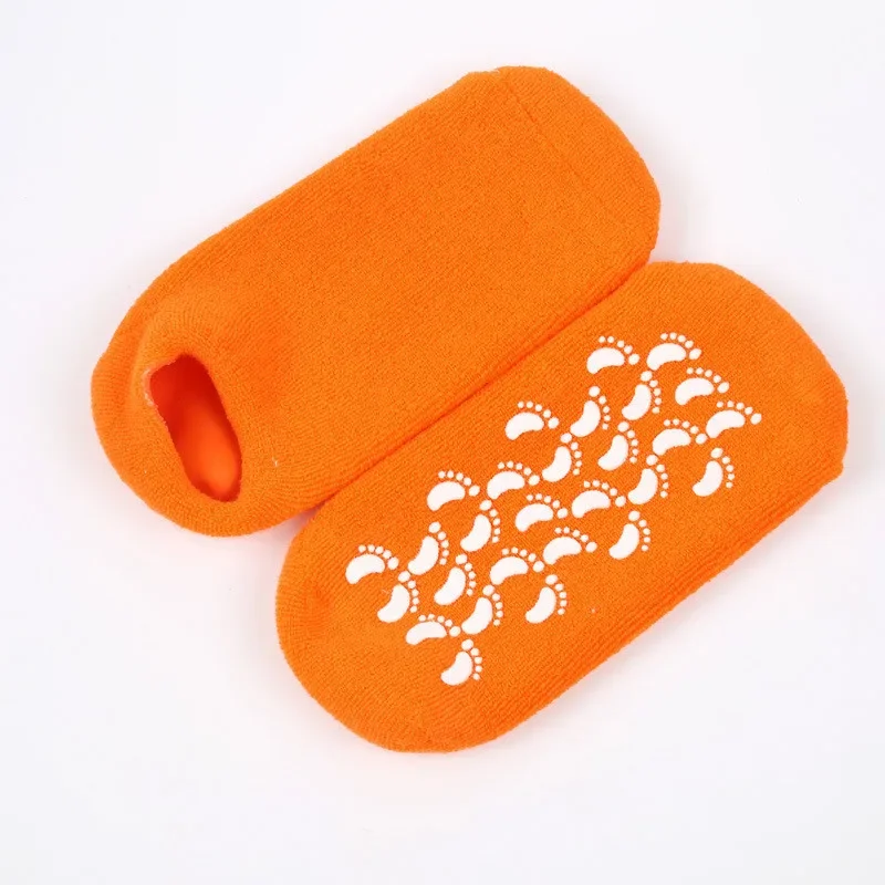 Chaussettes et gants réutilisables en gel SPA, 1 paire, hydratants, filtrés, exfoliants, velours lisse, beauté, soins des pieds et des mains, chaussettes en silicone