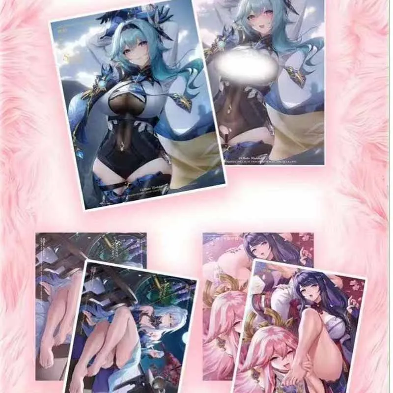 Wholesale Goddess Story Collection Cards White Rabbit Different Sizes A4 A5 A6 Frosted Booster Box Anime Trading Cards