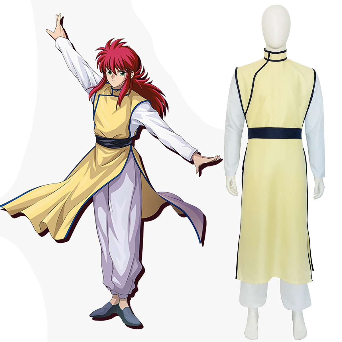 YuYu Hakusho Kurama el disfraz de Yoko Kurama, disfraz de Anime