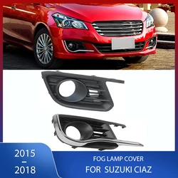 Front Bumper Fog Light Cover Housing Trim Frame Grille Grill Driving Fog Lamp Hood Shell For Suzuki Ciaz 2015 2016 2017 2018