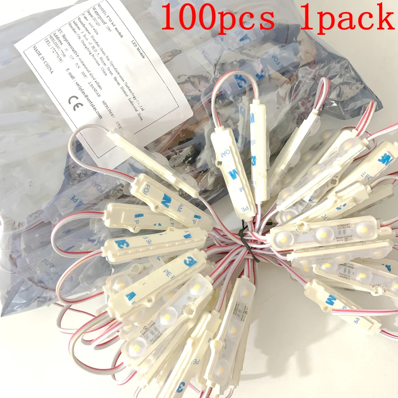 

100pcs SMD 5730 DC12V LED injection module 1.5W Ultrasonic module IP68 Waterproof led Module Ultra Bright Sign Strip Backlight