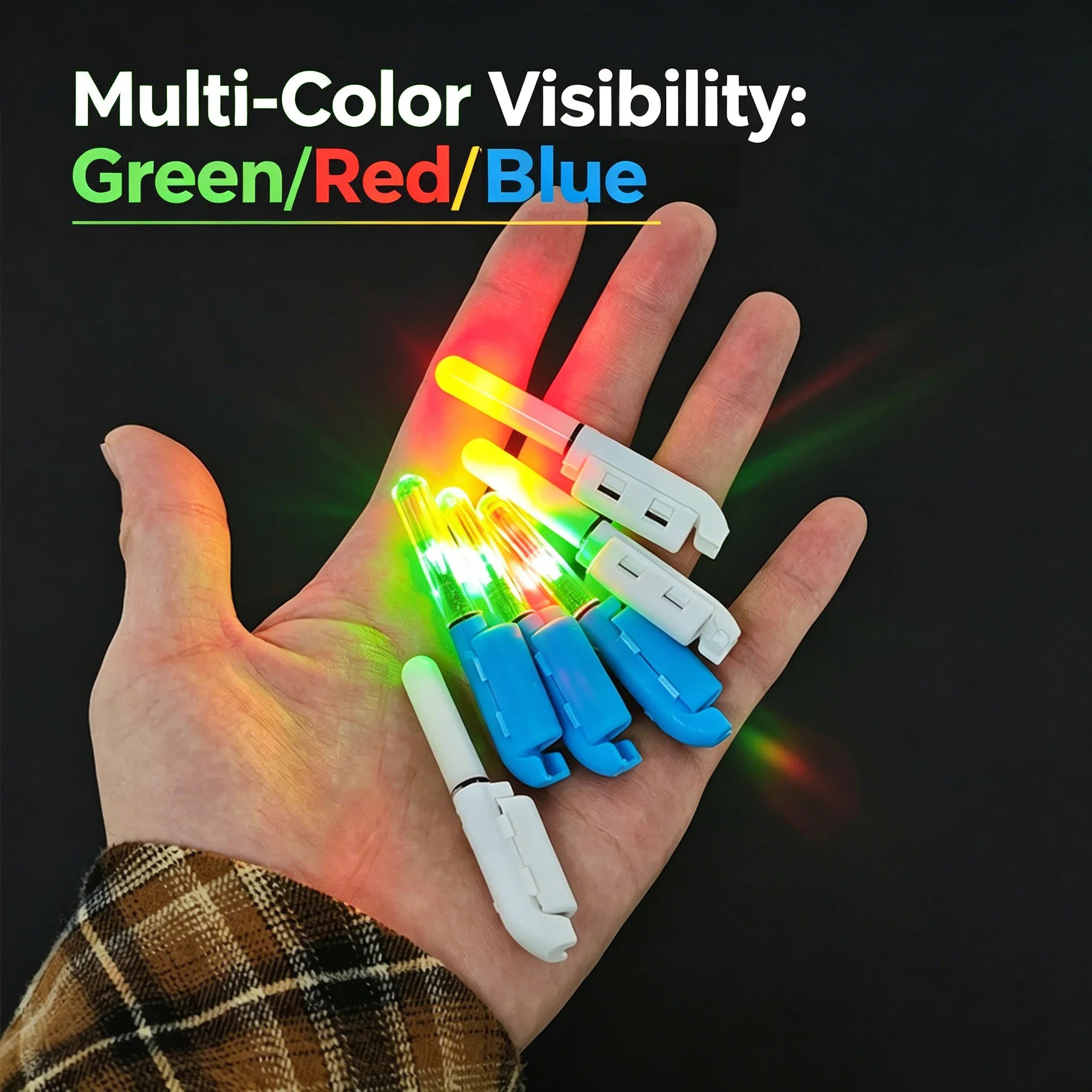 6Pcs LED Fishing Rod Tip Light Night Glow Bite Alarm Luminous Fish Rod Indicator Outdoor Fishing Accessories gallery 1