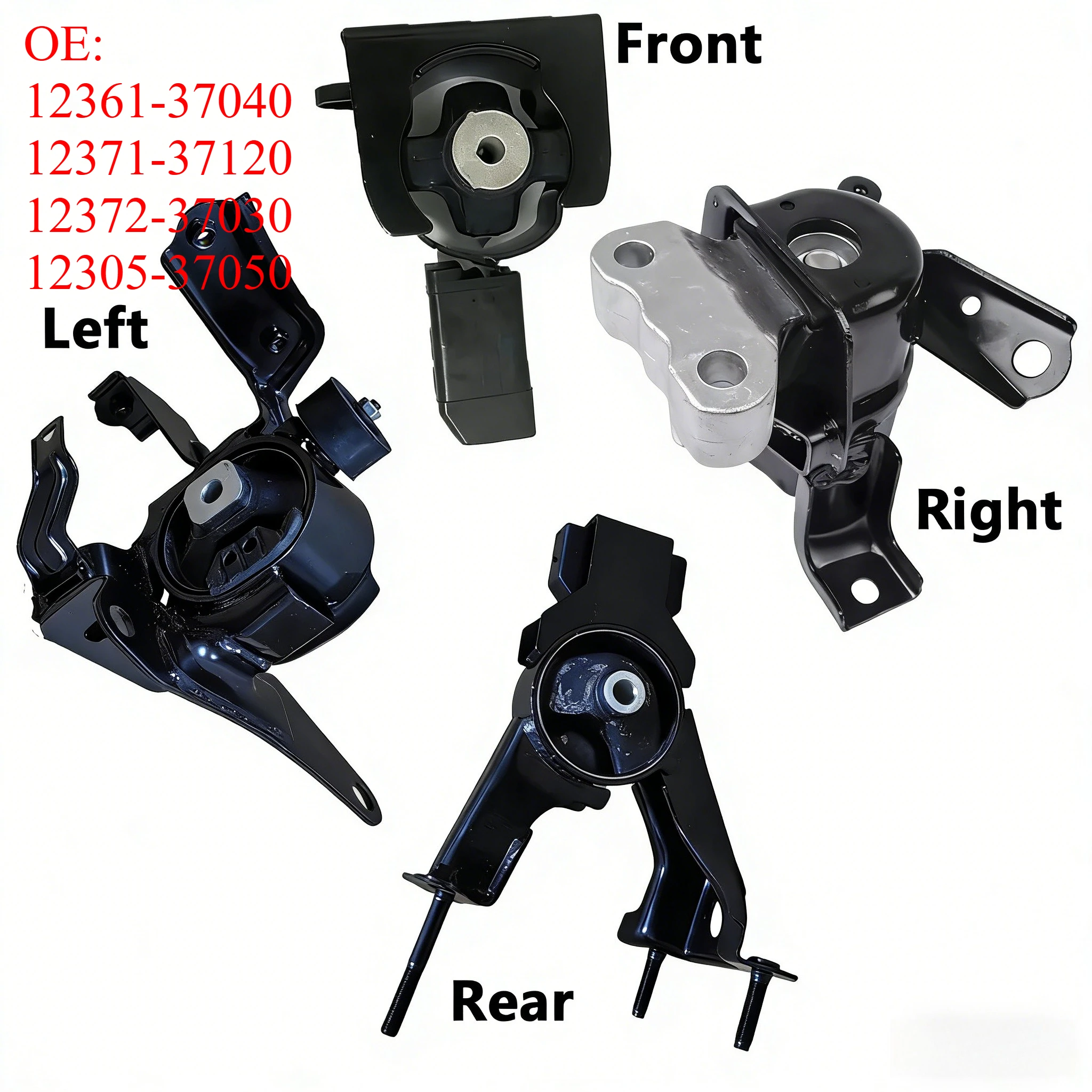 4pcs Engine Motor Mounting For Toyota Noah Voxy/Corolla Altis Isis Wish Esquire 12361-37040 12371-37120 12372-37030 12305-37050