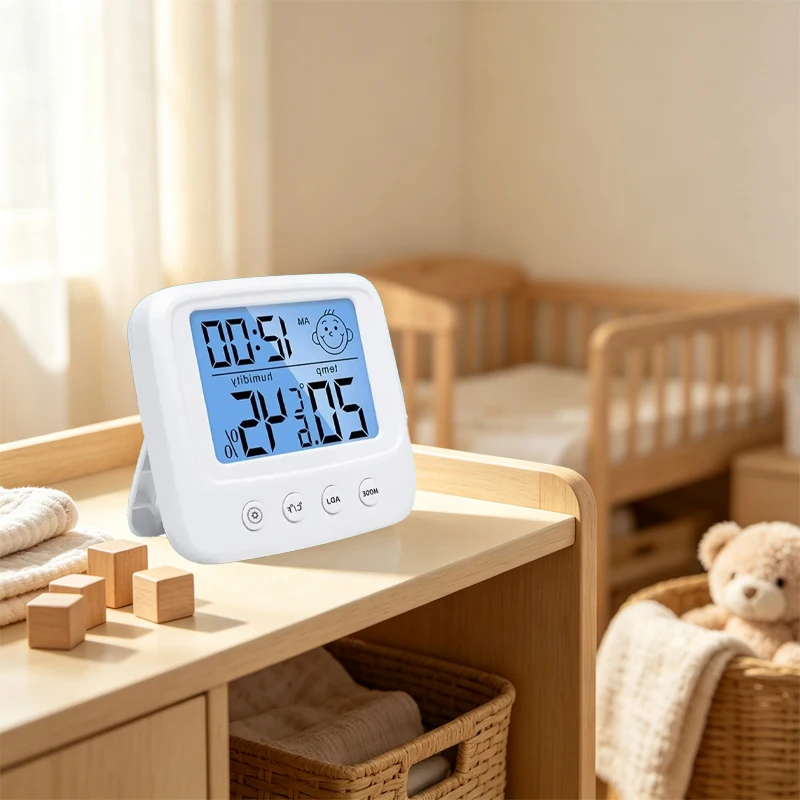 Weather Station 1pc New LCD Digital Temperature Humidity Meter Backlight Home Indoor Baby Room Electronic Hygrometer Thermometer