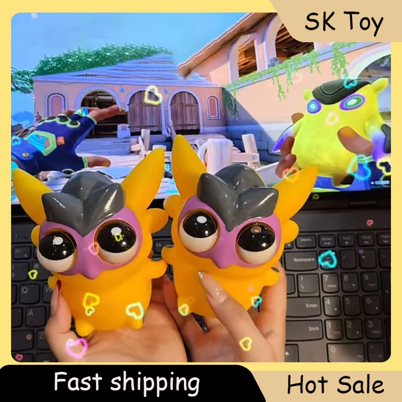 Valorant Gekko Wingman Bear Squeeze 감압 휴식 장난감 전술 곰 게임 주변기기 친구를위한 선물 귀여운 인형
