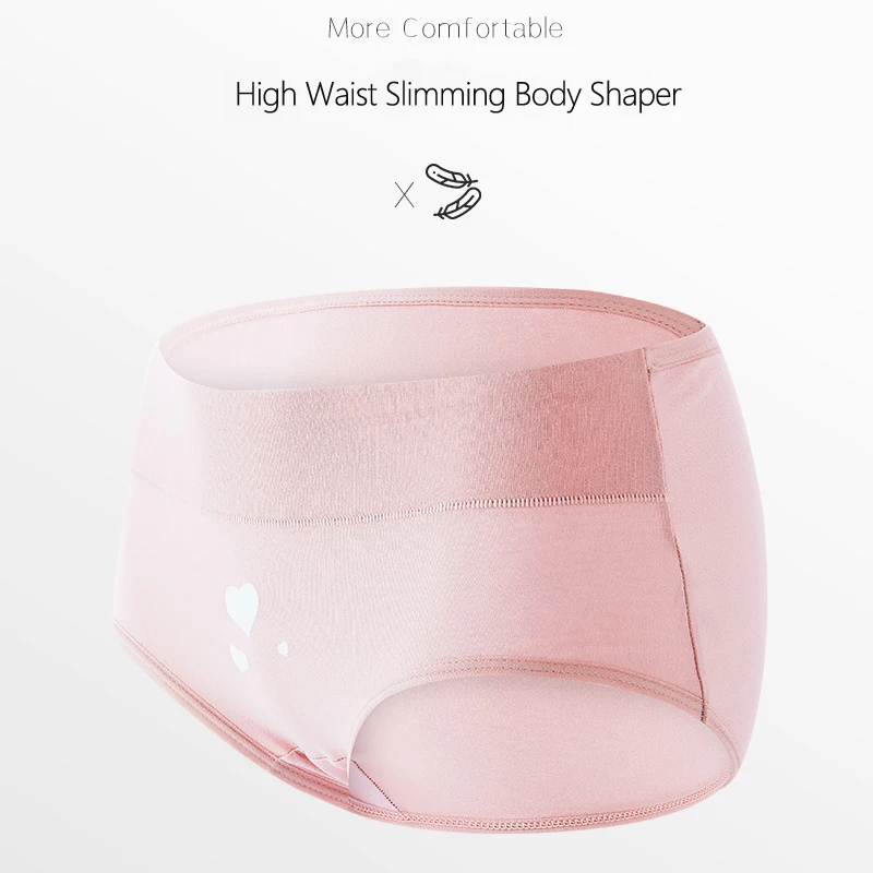 4Pcs Plus Size M-5XL Panties Women Cotton High Waist Slimming Underwear Seamles… - Image 5