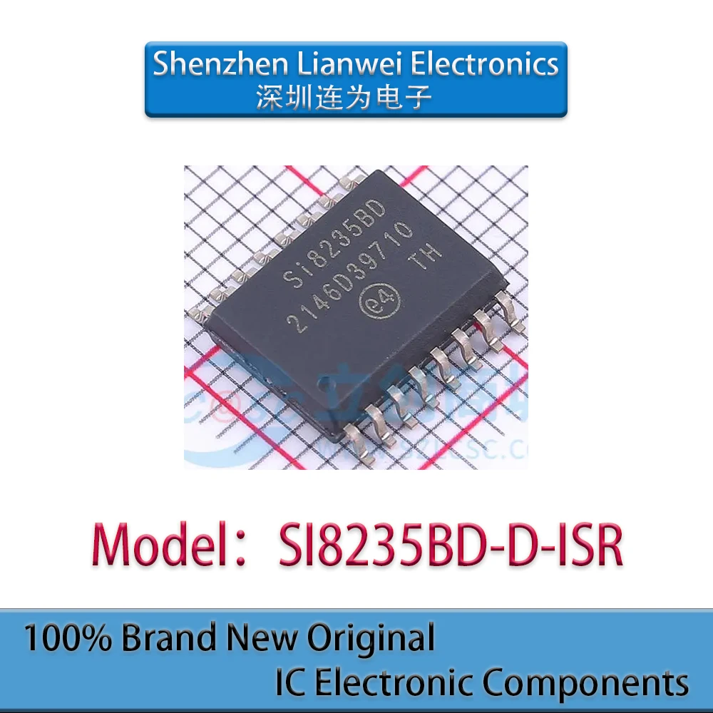 

100% New Original SI8235BD SI8235BD-D-ISR IC Chipset SOP-16