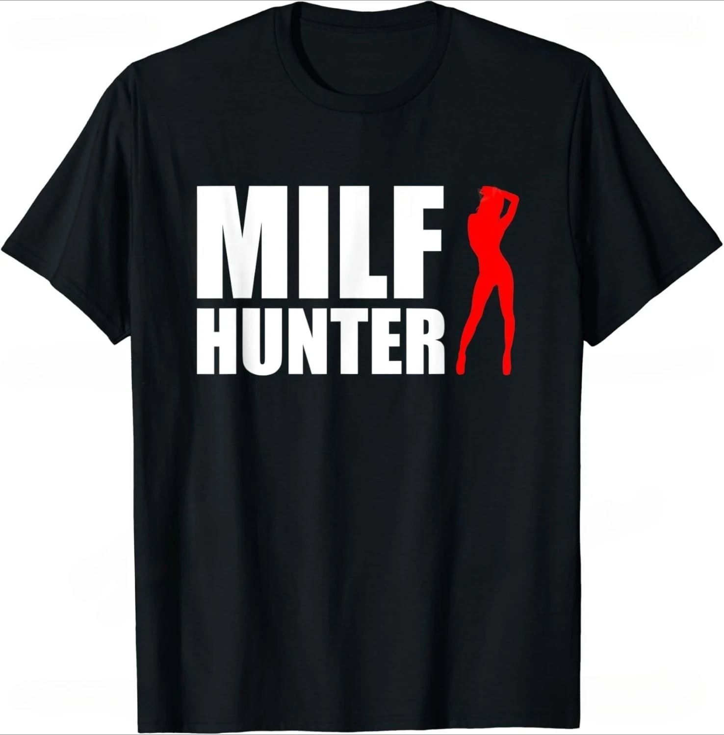 

MILF Hunter Interesting Adult Humorous Jokes Suitable for Men Who Like Milk T-shirt Men's Clothing Pattern Cotton T-shirt Street