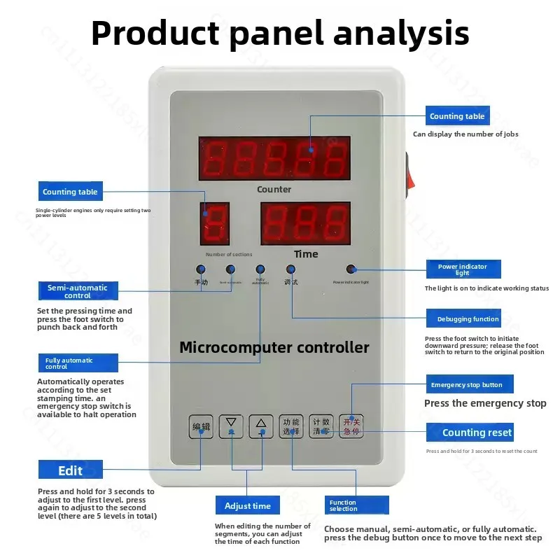 For Programmable Pneumatic Press Booster Cylinder Automatic Reciprocating Control Replacement
