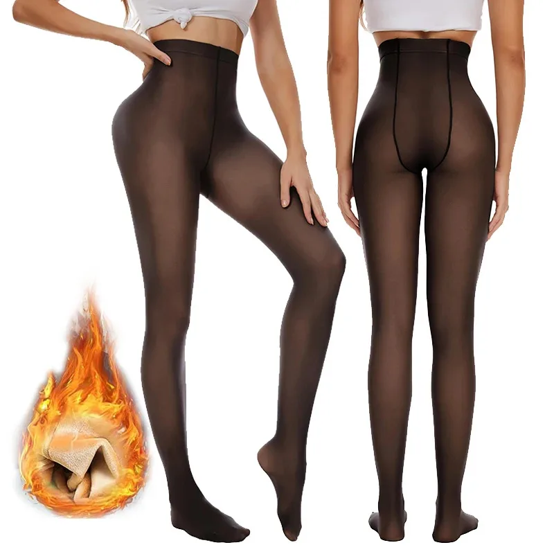 

Женское термобелье, брюки, леггинсы с высокой талией на флисовой подкладке, сохраняющие тепло, зимние брюки, колготки для йоги, пешего туризма, бега